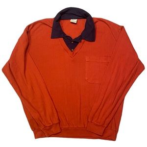 Vintage orange blue Haband long-sleeve (M)